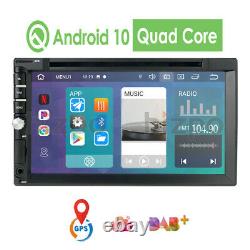 Android 10 Car stereo GPS with CD DVD player 7 Tablet Double 2DIN Radio 4G WiFi