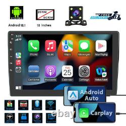 Android 10 Double Din 10.1 Car Stereo Apple CarPlay Auto Radio GPS Navi WiFi FM