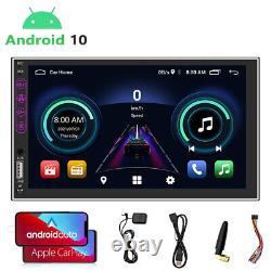 Android 10 Double Din 7 Car Stereo Apple CarPlay Auto Radio GPS Navi. WiFi