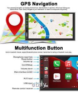 Android 10 Double Din 7 Car Stereo Apple CarPlay Auto Radio GPS Navi. WiFi