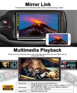 Android 10 Double Din 7 Car Stereo Apple CarPlay Auto Radio GPS Navi. WiFi