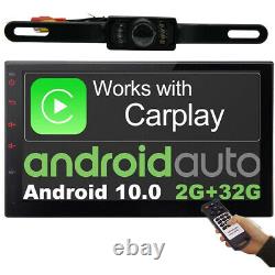 Android 10 Double Din 7 Car Stereo Apple CarPlay Auto Radio GPS Navi WiFi FM AM