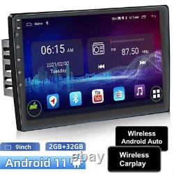 Android 11 9 Double Din Car Stereo Apple Carplay & Android Auto Play MP5 Radio