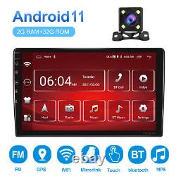 Android 11 9inch Car Stereo GPS Navi MP5 Player Double 2Din WiFi Quad Core Radio