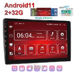 Android 11 9inch Car Stereo GPS Navi MP5 Player Double 2Din WiFi Quad Core Radio