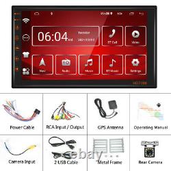 Android 11 Double 2Din 7 Car Stereo Touch Screen Radio GPS Navi WiFi FM+Cam