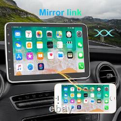 Android 11 Double 2 DIN Car Radio Stereo GPS WIFI 10.1'' Rotatable Screen 2+32GB