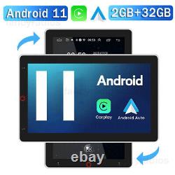 Android 11 Double 2 Din Car Stereo Carplay FM Radio GPS Navi 10.1Inch Rotatable