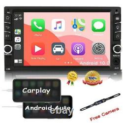 Android 11 Double Din 6.5 Car Stereo Apple CarPlay Auto Radio GPS Navi WiFi FM
