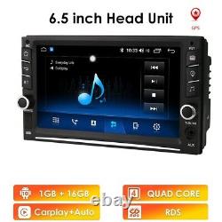 Android 11 Double Din 6.5 Car Stereo Apple CarPlay Auto Radio GPS Navi WiFi FM