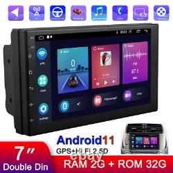 Android 11 Double Din 7 Car Stereo Apple CarPlay Auto Radio GPS Navi WiFi FM ^