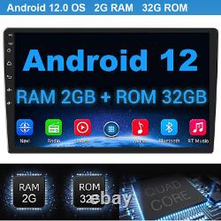 Android 12.0 Double Din Car Stereo 9 Apple Carplay Radio GPS WiFi Touch Screen