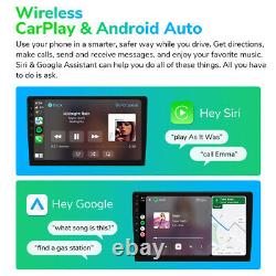 Android 12 6+64GB Double 2Din 10.1 QLED Car Stereo Radio GPS Navigation CarPlay