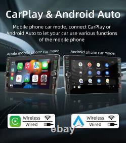 Android 12 Carplay Car Radio WIFI GPS Double 2Din Stereo With 8LED Camera Kit