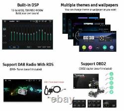 Android 12 Double Din 10.1 Car Stereo CarPlay Auto Radio GPS Navi WiFi FM