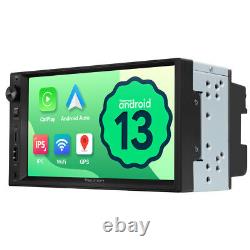 Android 13 7in Car Stereo Double DIN Wireless Android Auto & CarPlay Bluetooth