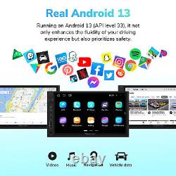 Android 13 7in Car Stereo Double DIN Wireless Android Auto & CarPlay Bluetooth