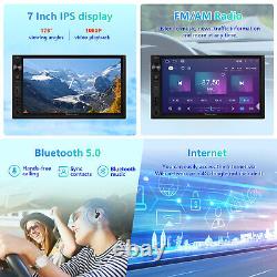 Android 13 7in Car Stereo Double DIN Wireless Android Auto & CarPlay Bluetooth