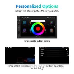 Android 13 7in Car Stereo Double DIN Wireless Android Auto & CarPlay Bluetooth