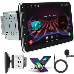 Android 13 Carplay GPS Navi WiFi 10.1 Double 2Din Rotatable Car Stereo Radio FM