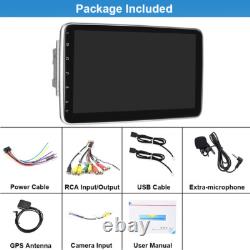 Android 13 Carplay GPS Navi WiFi 10.1 Double 2Din Rotatable Car Stereo Radio FM