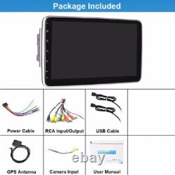 Android 13 Double 2DIN Rotatable 10.1'' Car Stereo Radio Carplay GPS Wifi BT 64G