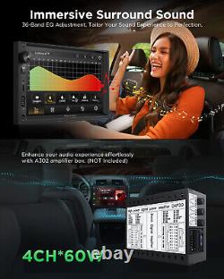 Android 13 Double 2Din 7 IPS Car Stereo Radio GPS Navigation CarPlay BT USB RDS