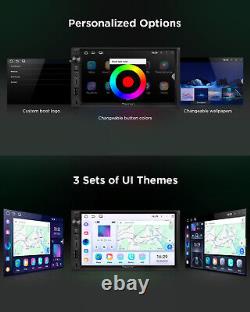 Android 13 Double 2Din 7 IPS Car Stereo Radio GPS Navigation CarPlay BT USB RDS