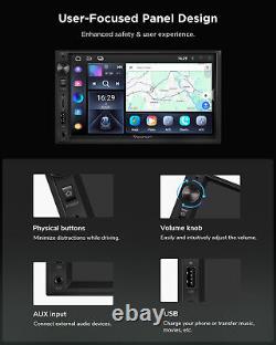 Android 13 Double 2Din 7 IPS Car Stereo Radio GPS Navigation CarPlay BT USB RDS