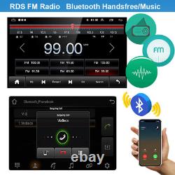 Android 13 Double Din 10.1 Car Stereo Wireless Apple CarPlay Radio GPS WiFi+CAM