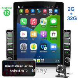 Android 13 Double Din 9.7 Car Stereo Apple CarPlay Auto Radio GPS Navi WiFi FM