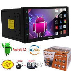 Android 6.0 4G WIFI Double 2DIN Car Radio Stereo No-DVD Player GPS OBD BT+2CAMER