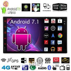 Android 7.1 7 Octa Core HD 1080P 4G Double 2DIN GPS Car Radio Stereo MP5 Player