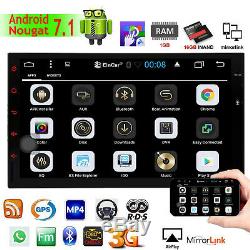 Android 7.1 WIFI 4G 7 Double 2 DIN Car Radio Stereo Player GPS Navi DAB+Camera