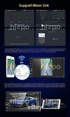 Android 8.0 Double 2Din Car Stereo Radio GPS Navi Wifi 4G DAB 4GB RAM 32G+Camera