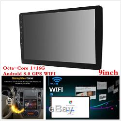 Android 8.0 Double 2 Din 9 HD Octa-Core Car Stereo Radio GPS Wifi Mirror Link