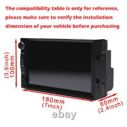 Android 8.1 7 Double 2 DIN Car Radio GPS Player WIFI BT Navi With Backup Camera
