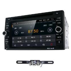 Android 8.1 Double Din Car Stereo Radio GPS Wifi 3G OBD2 HD Mirror BT With DVD E