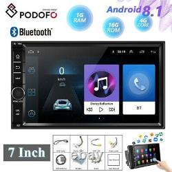 Android 8.1 WIFI/4G 7 Double 2DIN Car Radio Stereo Player GPS NAV BT+MAP 1+16GB