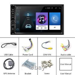 Android 8.1 WIFI/4G 7 Double 2DIN Car Radio Stereo Player GPS NAV BT+MAP 1+16GB