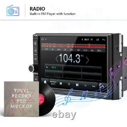 Android 8.1 WIFI/4G 7 Double 2DIN Car Radio Stereo Player GPS NAV BT+MAP 1+16GB