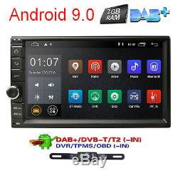 Android 9.0 Double 2Din Car Stereo Radio GPS Navi Wifi 4G DAB 2GB RAM 16G+Camera