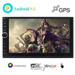 Android 9.0 Pie Double 2DIN 7 Car Radio Stereo GPS Navigation 4G WIFI 2GB 32GB