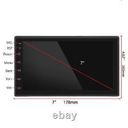 Android 9.1 7 inch Double 2 DIN Car MP5 Player Touch Screen Stereo Radio GPS