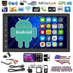 Android 9.1 Car In dash Radio Double 2Din Stereo GPS Navi BT MP5 Player USB Wifi