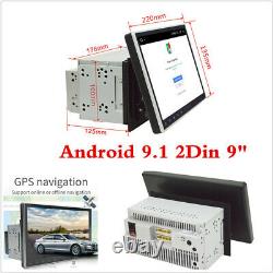 Android 9.1 Double Din 9inch HD Car Stereo Radio MP5 Player GPS Navi 3G/4G WiFi