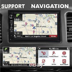Android Car Stereo GPS Navigation Radio Player Double Din WIFI 7+Backup Camera