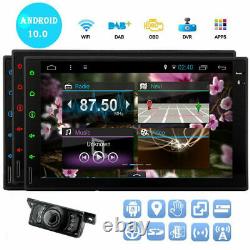 Android Car Stereo GPS Navigation Radio Player Double Din WIFI 7 USB SD Camera