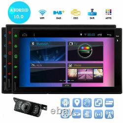 Android Car Stereo GPS Navigation Radio Player Double Din WIFI 7 USB SD Camera