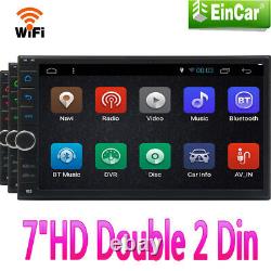 Android Touch Screen Car Stereo 7HD Double 2 Din Radio GPS Navi Wifi BT Player